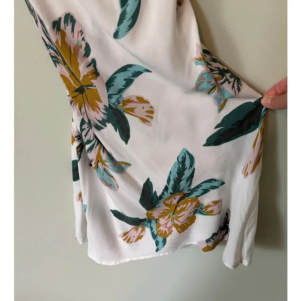 Le Salty Label Mini White Floral Dress Medium - Picture 5 of 12